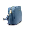 Pierre Cardin FRZ 1501 kék női bőr válltáska, oldaltáska, crossbody 21 x 16 x 8 cm