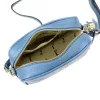 Pierre Cardin FRZ 1501 kék női bőr válltáska, oldaltáska, crossbody 21 x 16 x 8 cm
