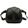 Gregorio 1720 fekete női bőr oldaltáska, crossbody 22 x 21 x 12 cm 