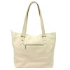 MiaMore 01-058 bézs női bőr válltáska, shopper 40 x 30 x 12 cm