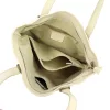 MiaMore 01-058 bézs női bőr válltáska, shopper 40 x 30 x 12 cm