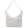 Luka 24-006 ekrü női bőr válltáska 32 x 27 x 11 cm 