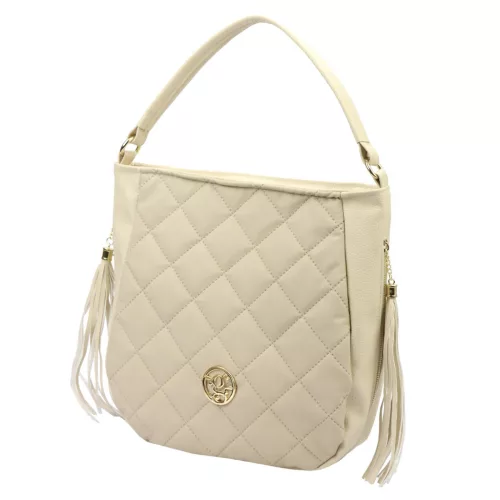 Gregorio SK181 bézs női kézitáska 34 x 31 x 13 cm