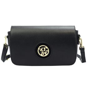 Gregorio SA828 fekete női bőr válltáska 28 x 15 x 7 cm