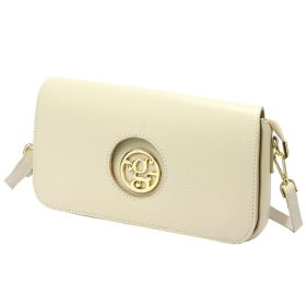 Gregorio SA828 bézs női bőr válltáska 28 x 15 x 7 cm