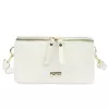 MiaMore 01-001 GOLD fehér női bőr oldaltáska, crossbody 22 x 13 x 7 cm