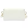 MiaMore 01-001 GOLD fehér női bőr oldaltáska, crossbody 22 x 13 x 7 cm