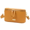 MiaMore 01-001 GOLD világosbarna női bőr oldaltáska, crossbody 22 x 13 x 7 cm