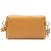 MiaMore 01-001 GOLD világosbarna női bőr oldaltáska, crossbody 22 x 13 x 7 cm