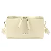 MiaMore 01-001 GOLD krém női bőr oldaltáska, crossbody 22 x 13 x 7 cm