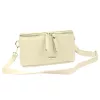MiaMore 01-001 GOLD krém női bőr oldaltáska, crossbody 22 x 13 x 7 cm