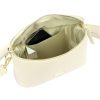 MiaMore 01-001 GOLD krém női bőr oldaltáska, crossbody 22 x 13 x 7 cm