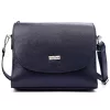 MiaMore 01-067 navy női bőr válltáska, oldaltáska 23 x 19 x 9 cm