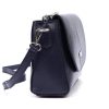 MiaMore 01-067 navy női bőr válltáska, oldaltáska 23 x 19 x 9 cm