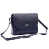 MiaMore 01-067 navy női bőr válltáska, oldaltáska 23 x 19 x 9 cm