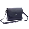 MiaMore 01-067 navy női bőr válltáska, oldaltáska 23 x 19 x 9 cm