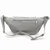 Luka 24-010 DOLLARO szürke női bőr övtáska, crossbody 34 x 19 x 13 cm