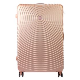   Leonardo da Vinci púder színű nagyméretű ABS keményfalú bőrönd 54 x 85 x 32 cm