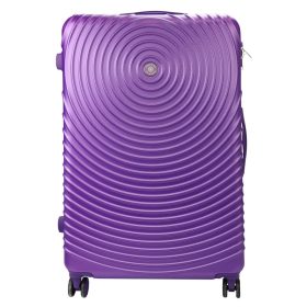   Leonardo da Vinci nagyméretű lila ABS keményfalú bőrönd 54 x 85 x 32 cm