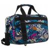 Rovicky R-TL15608 kék levél mintás Wizz Air, Ryanair kabintáska, utazótáska 40 x 25 x 20 cm