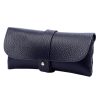 Gregorio 1726 navy bőr szemüvegtartó 16.5 x 8 x 4 cm 
