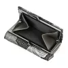 Lorenti 55287-ONBF szürke pillangó mintás női bőr pénztárca 9.5 x 7 x 3 cm