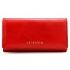 Gregorio IT-102 piros női bőr pénztárca 18.5 x 10 x 4 cm