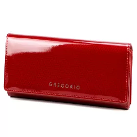   Gregorio CB-102 piros lakkbőr női pénztárca 18.5 x 10 x 4 cm