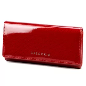   Gregorio CB-102 piros lakkbőr női pénztárca 18.5 x 10 x 4 cm