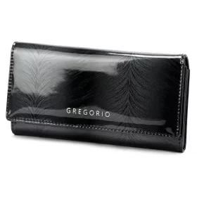   Gregorio FF-100 fekete női bőr pénztárca 18.5 x 10 x 4 cm