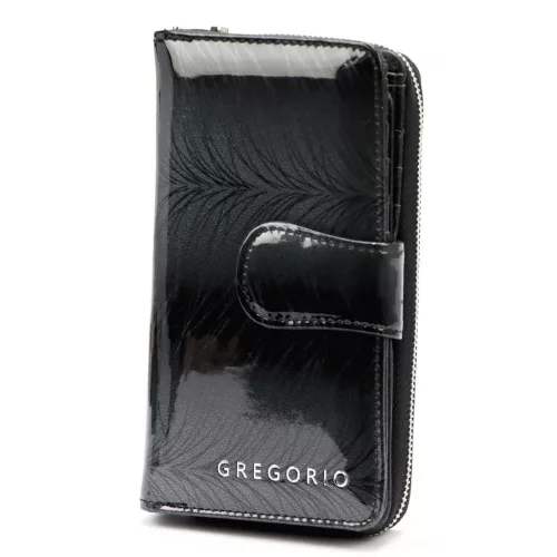 Gregorio FF-116 sötétszürke női bőr pénztárca 9.5 x 16.5 x 3.5 cm