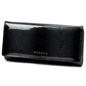   Gregorio FF-122 fekete női bőr pénztárca 19.5 x 10 x 4 cm