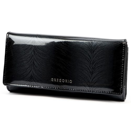 Gregorio FF-122 fekete női bőr pénztárca 19.5 x 10 x 4 cm