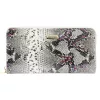Gregorio SN-119 szürke kígyóbőr mintás női bőr pénztárca 20 x 10 x 2.5 cm