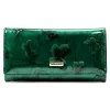 Gregorio BTS-100 zöld pillangó mintás női bőr pénztárca 18.5 x 9.5 x 3.5 cm