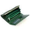 Gregorio BTS-100 zöld pillangó mintás női bőr pénztárca 18.5 x 9.5 x 3.5 cm