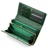 Gregorio BTS-100 zöld pillangó mintás női bőr pénztárca 18.5 x 9.5 x 3.5 cm