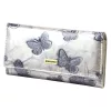 Gregorio BTS-100 krém pillangó mintás női bőr pénztárca 18.5 x 9.5 x 3.5 cm