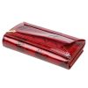 Gregorio BTS-102 piros pillangó mintás női bőr pénztárca 18.5 x 9.5 x 3.5 cm