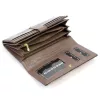 Gregorio BTS-102 szürke pillangó mintás női bőr pénztárca 18.5 x 9.5 x 3.5 cm