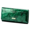 Gregorio BTS-102 zöld pillangó mintás női bőr pénztárca 18.5 x 9.5 x 3.5 cm