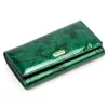 Gregorio BTS-102 zöld pillangó mintás női bőr pénztárca 18.5 x 9.5 x 3.5 cm