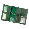 Gregorio BTS-102 zöld pillangó mintás női bőr pénztárca 18.5 x 9.5 x 3.5 cm