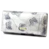 Gregorio BTS-102 krém pillangó mintás női bőr pénztárca 18.5 x 9.5 x 3.5 cm