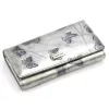 Gregorio BTS-102 krém pillangó mintás női bőr pénztárca 18.5 x 9.5 x 3.5 cm