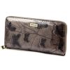 Gregorio BTS-119 szürke pillangó mintás lakkbőr női pénztárca 19.5 x 10.5 x 2.5 cm