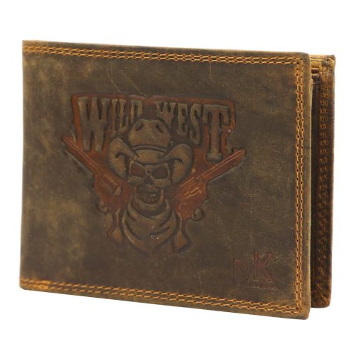 Money Kepper CCH 5600 kalapos koponya mintás bőr pénztárca 13 x 10 x 2.5 cm