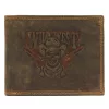 Money Kepper CCH 5600 kalapos koponya mintás bőr pénztárca 13 x 10 x 2.5 cm