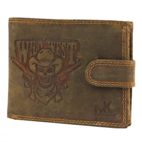   Money Kepper CCH 5600B kalapos koponya bőr pénztárca 13.3 x 10 x 2.5 cm