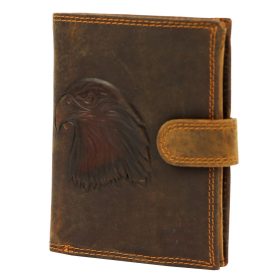  Money Kepper CCH 5601B sólyom motívumos bőr pénztárca 10 x 13 x 2.5 cm